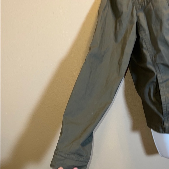 Lucy  Women’s Utility Jacket Olive Green Stand-Up Collar Zip Front Pockets SZ XL - Picture 4 of 14